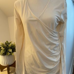 Cream lululemon long sleeve top